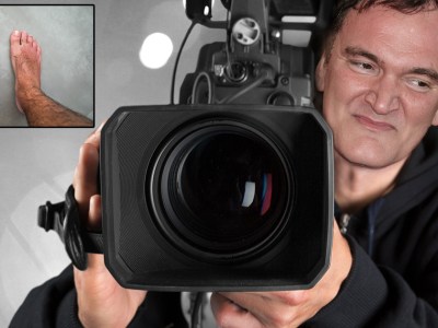 quentin tarantino, film maker, filming, feet