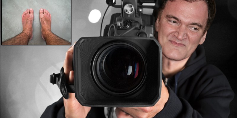 quentin tarantino, film maker, filming, feet