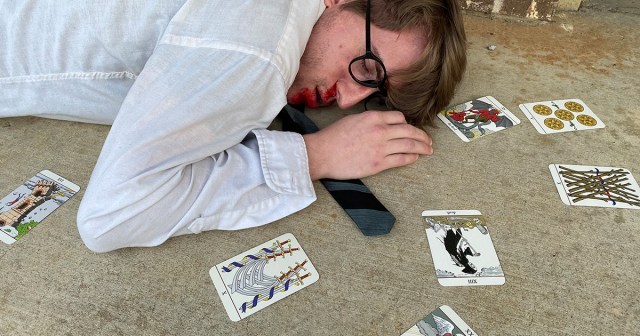 Psychic Beats Shit Out of Man Counting Tarot Cards