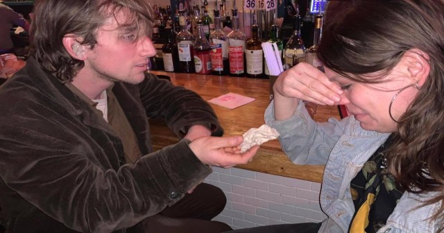 Chivalrous Show-Goer Offers Tiny Wad of Tissue Stuffed in Ear to Crying Woman