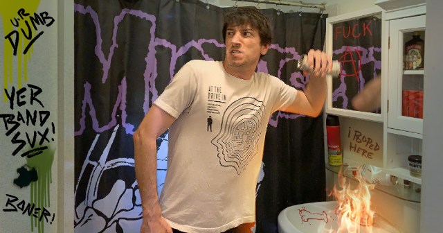 Quarantined Punk Vandalizes Own Bathroom