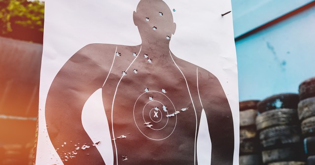 Police Confirm Standard Target Practice Cut Out Character Has Back Turned