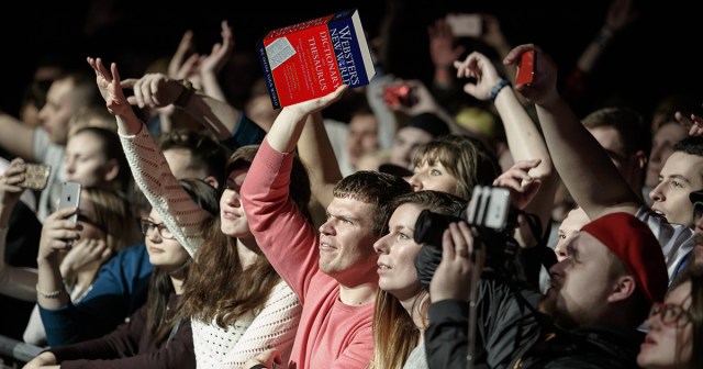 Western Addiction Superfan Moshes with Dictionary/Thesaurus Combo