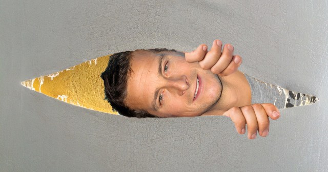 Quarantined Bear Grylls Cuts Open Mattress to Sleep Inside