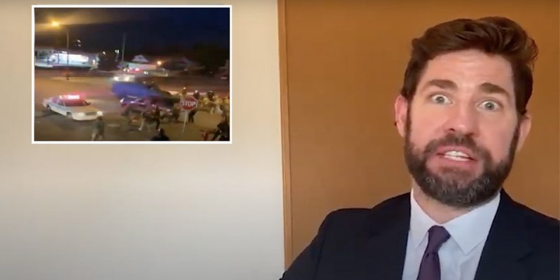 John Krasinski, some good news, cop