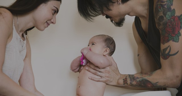 Punk Couple Names Baby “Mark/Jessica Split”