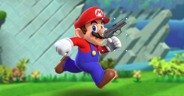 Bullshit Photoshop Class Doesn’t Even Tell You How to Give Mario a Gun