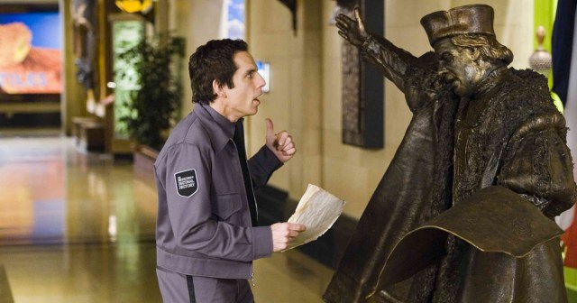 Tearful Ben Stiller Smothers “Night at the Museum’s” Columbus Statue With a Pillow
