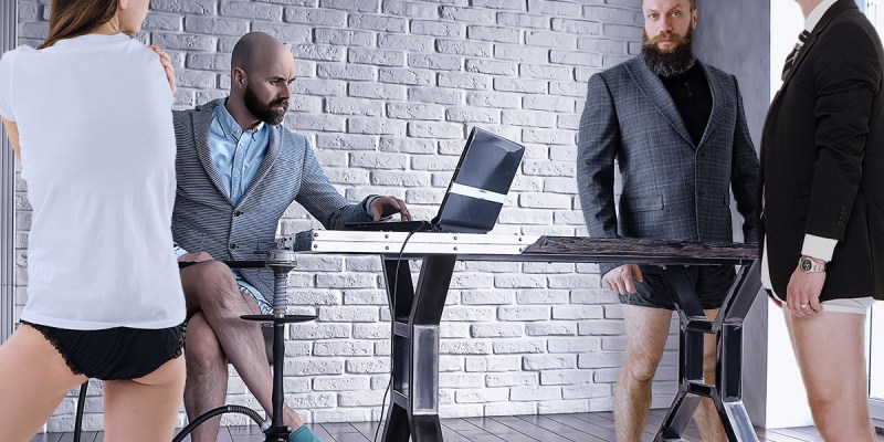 pants, no pants, underwear, casual, first day