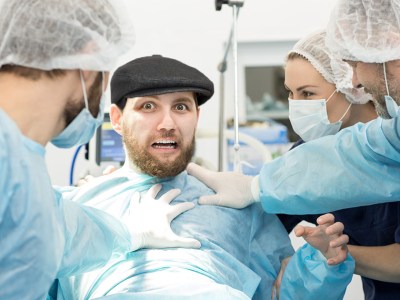 hat, cut off, surgery, skally, weird