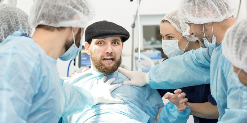 hat, cut off, surgery, skally, weird