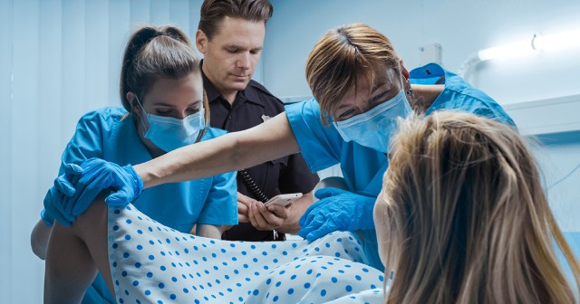 Cop Filming Birth of Child Can’t Seem to Keep Camera On