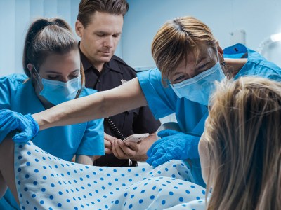 cop, camera, on, body cam, birth