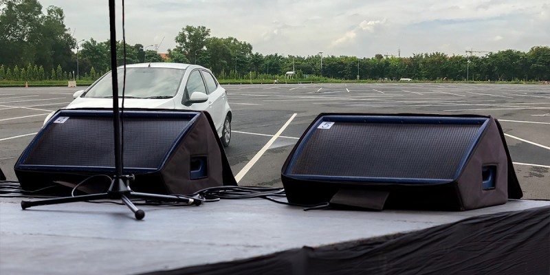 concert, outdoors, drive-in, cars, social distancing