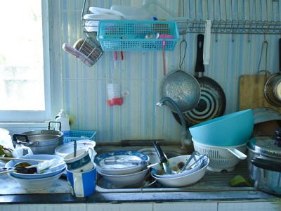 punks, dishes, kitchen, dirty