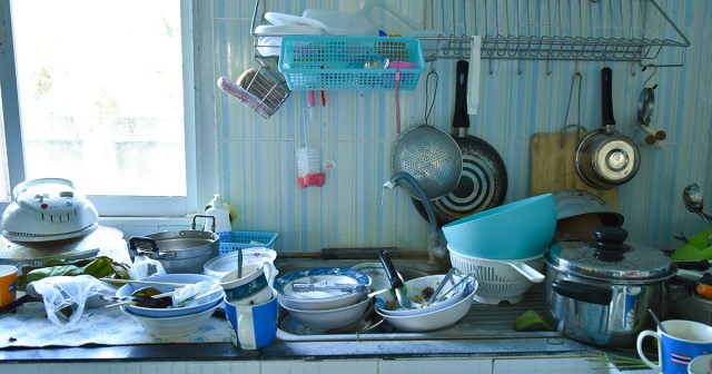 Punk Roommates Argue Over Whose Turn It Is to Throw the Dishes Out