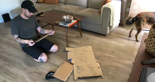 Man Misses Protest After Spending Too Much Time Trying to Come Up With Funny Sign