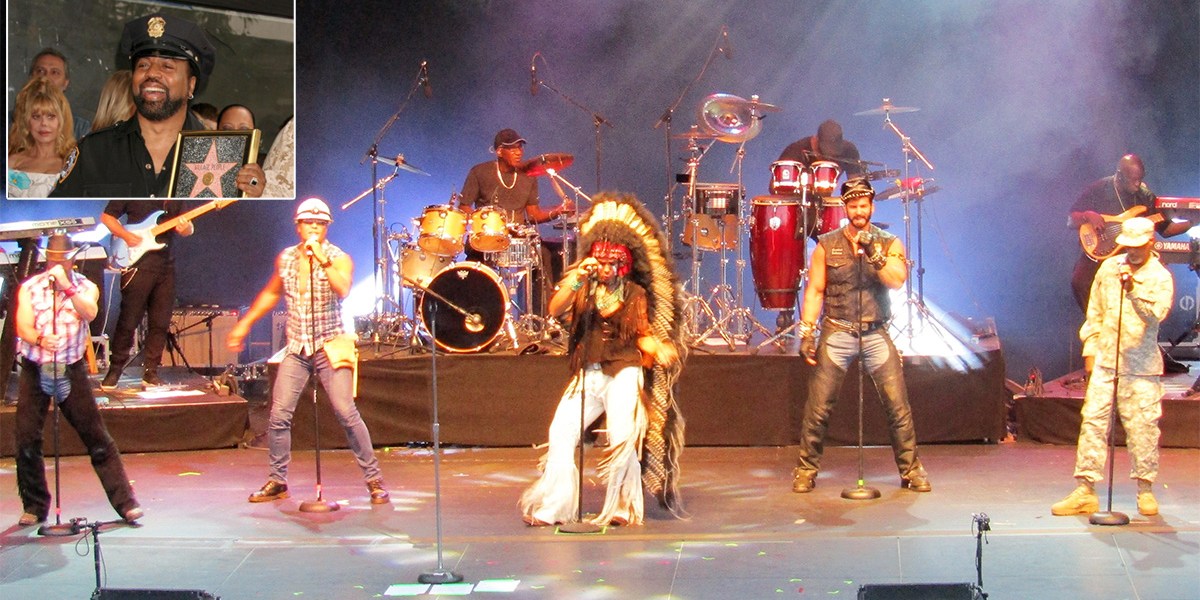 village people, cop, protest