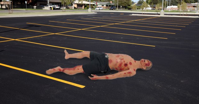 Police Leave CPR Training Dummies Face Down, Riddled with Bullet Holes