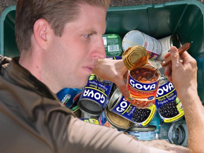 eric trump, goya, beans,