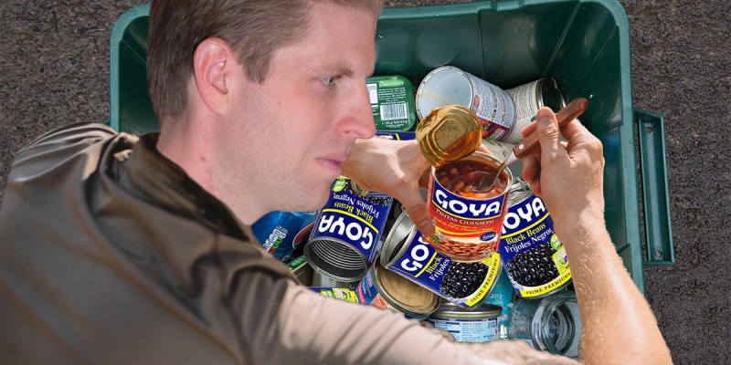 eric trump, goya, beans,