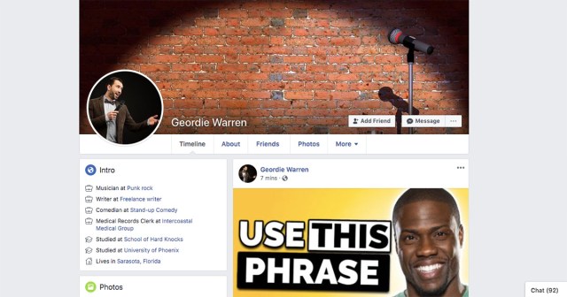 Fourth Job Listed on Man’s Facebook Profile Also Only Real One