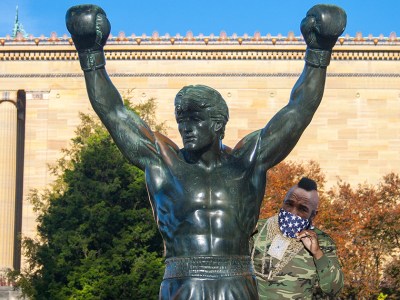 rocky, protestor, mr t