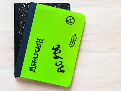 megadeth, megadeath, misspell, dumb, english, class, doodle