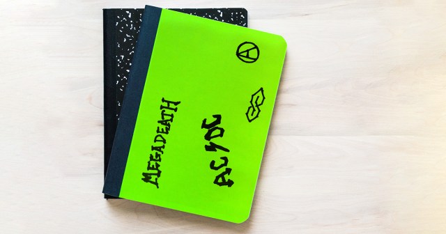 Idiot 6th Grader Writes “Megadeath” on Notebook