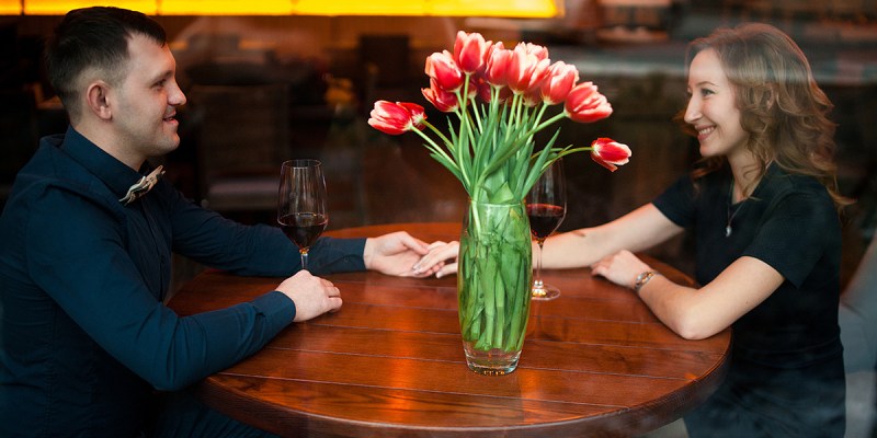 boyfriend, anal, butt, butt stuff, long term, flowers, dinner, table