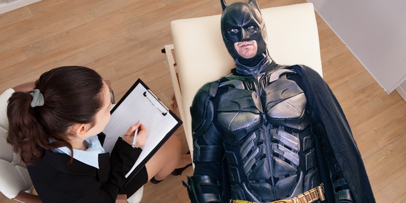 batman, therapy, self help, mental health, vigilante, hero