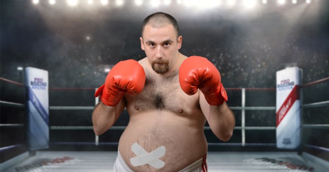 Amateur Boxer TKO’s Heavyweight Champion After Multiple Jabs to His Great Big Belly