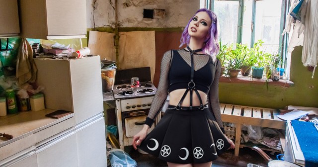 I Said I Was Looking for a Big “Tidy” Goth Chick and This Place is a Fucking Mess