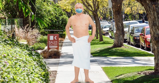 Gym Closures Leaves Old Naked Guys with Nowhere to Shower