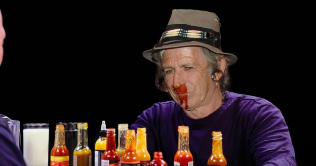 Keith Richards Snorts All 10 Sauces During “Hot Ones” Appearance