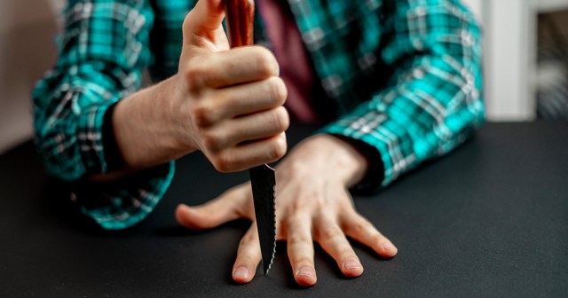 Report: Guy at Party Not Doing Knife Trick Fast Enough for It to Be Cool