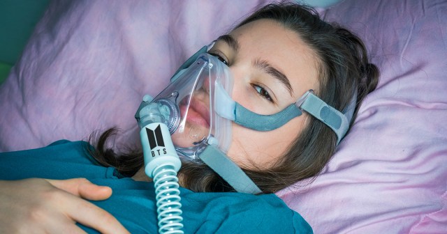 Coolest Kid in Sixth Grade Shows up to School With BTS Ventilator