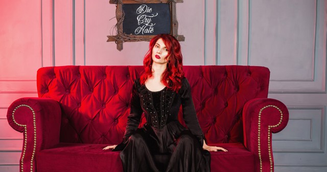 Goth Mom Hangs “Die, Cry, Hate” Sign in Family Rumpus Room