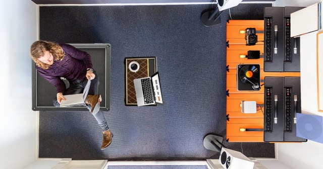 All of Guitarist’s Furniture Made of Various Configurations of Amps