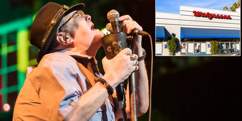 blues band, traveller, blues traveller, walgreens, drug store, convenient, speakers, background music, elevator music