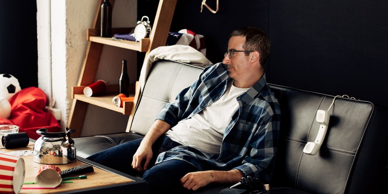 john oliver, talk show, host, crazy, mental, time, quarantine, endless, numb, scary