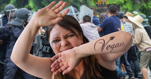 Vegan Protester Hit with Pepper Spray Declines Milk