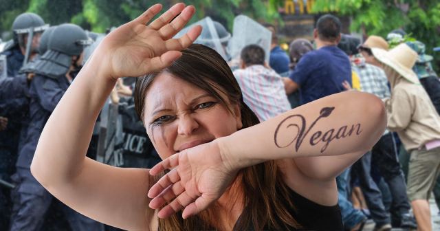 Vegan Protester Hit with Pepper Spray Declines Milk