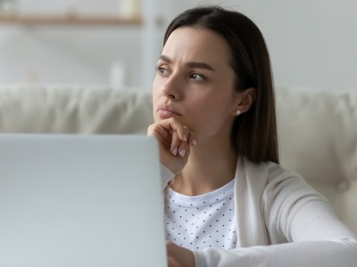 facebook, woman, computer, social media, goodbye, friends