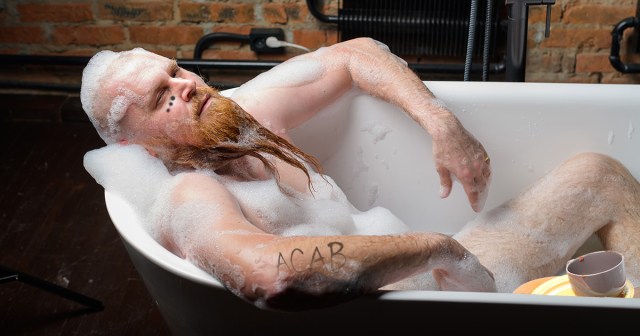Roommate Letting Crust Punk Soak for a Few Days Before Cleaning Him