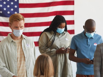 liberal, voter, sticker