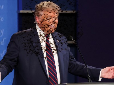 trump, locusts, debate