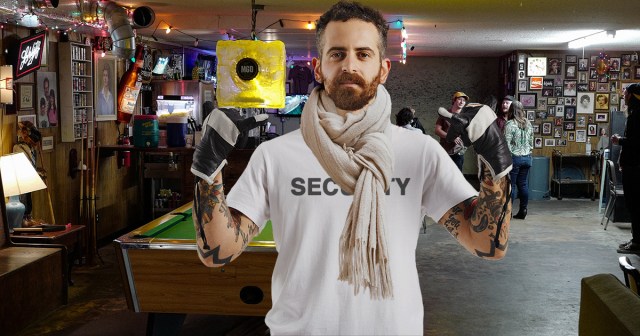 Dive Bar Bouncer Forced to Cover Non-Tattooed Parts of Body Before Clocking In