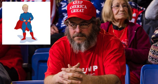 Opinion: How Could Trump Die From COVID When He’s So Muscular in This Cartoon?