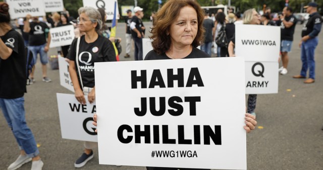 Republicans Try to Decipher “Haha Just Chillin” After QAnon Accidentally Posts on Wrong Account